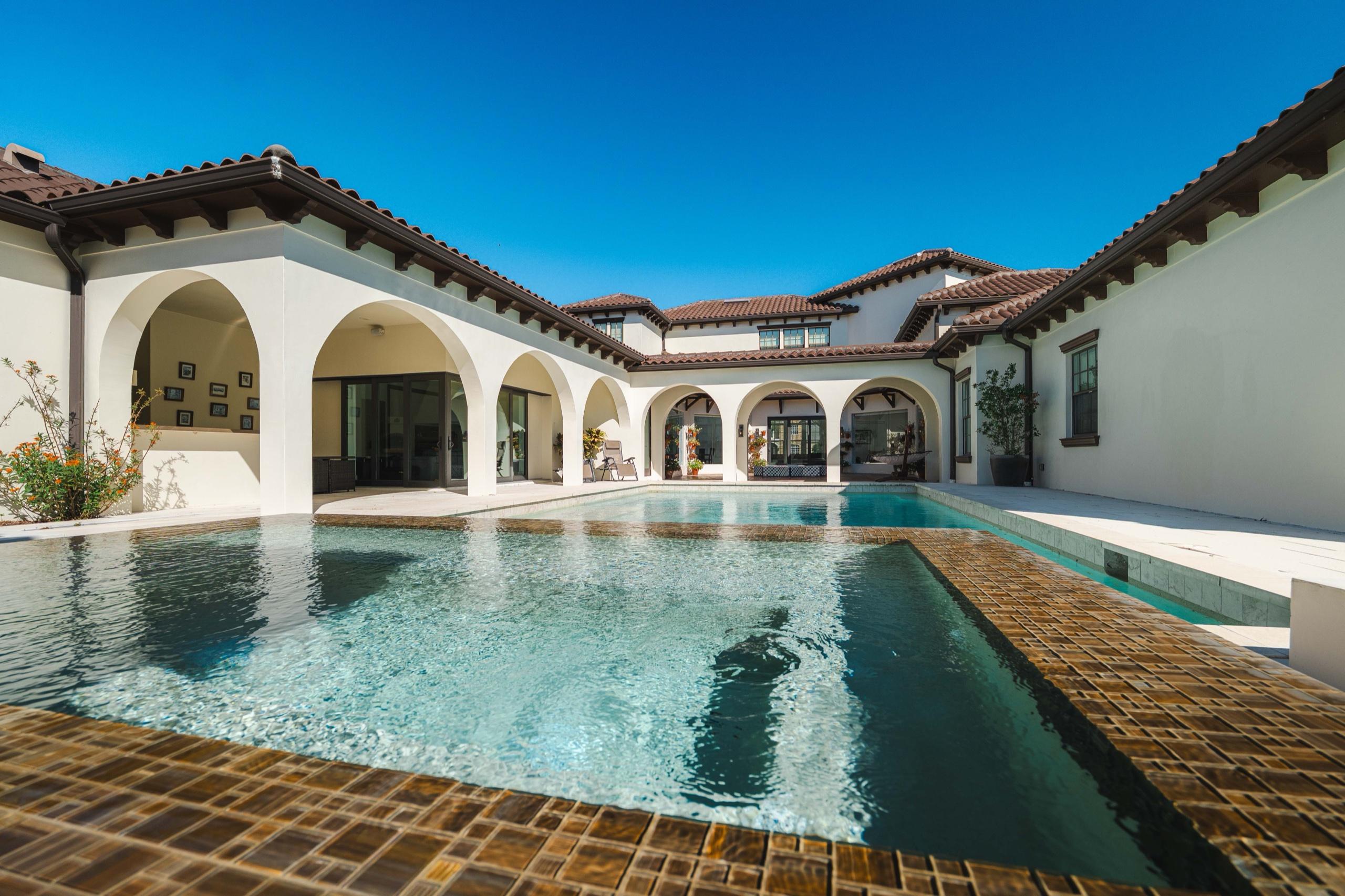 Luxury home aerial view